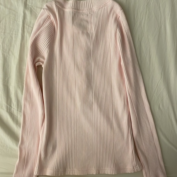 Aerie women’s road trip long sleeve Henley T-shirt, baby pink, size S - Picture 2 of 4